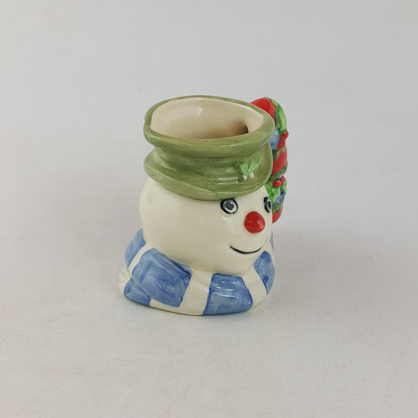 Royal Doulton Tiny Character Jug D7158 - Snowman Christmas Cracker - 7174 RD