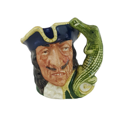 Royal Doulton Mini Character Jug D6605 - Capt Hook Old - 7171 RD