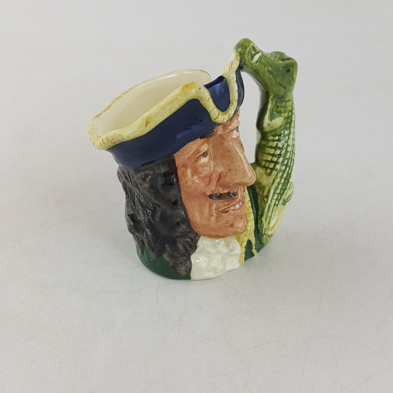 Royal Doulton Mini Character Jug D6605 - Capt Hook Old - 7171 RD