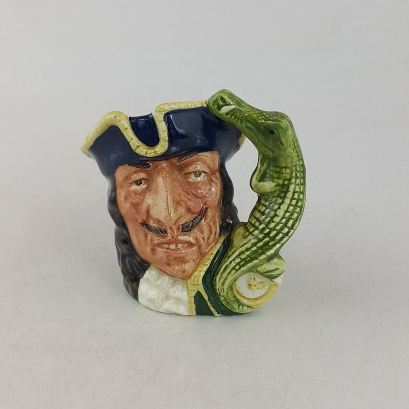 Royal Doulton Mini Character Jug D6605 - Capt Hook Old - 7171 RD