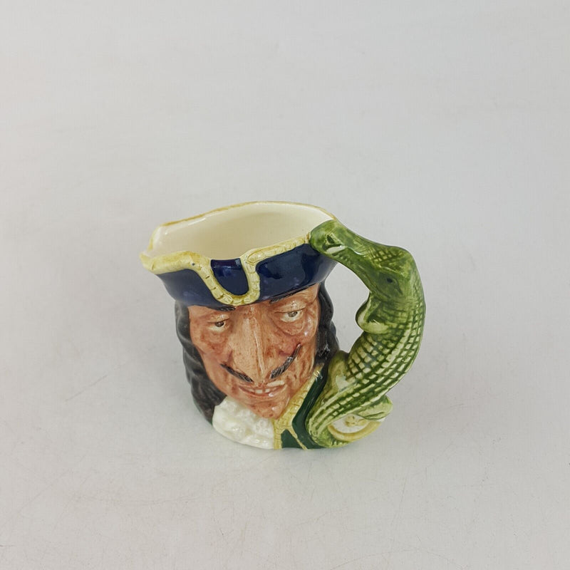 Royal Doulton Mini Character Jug D6605 - Capt Hook Old - 7171 RD