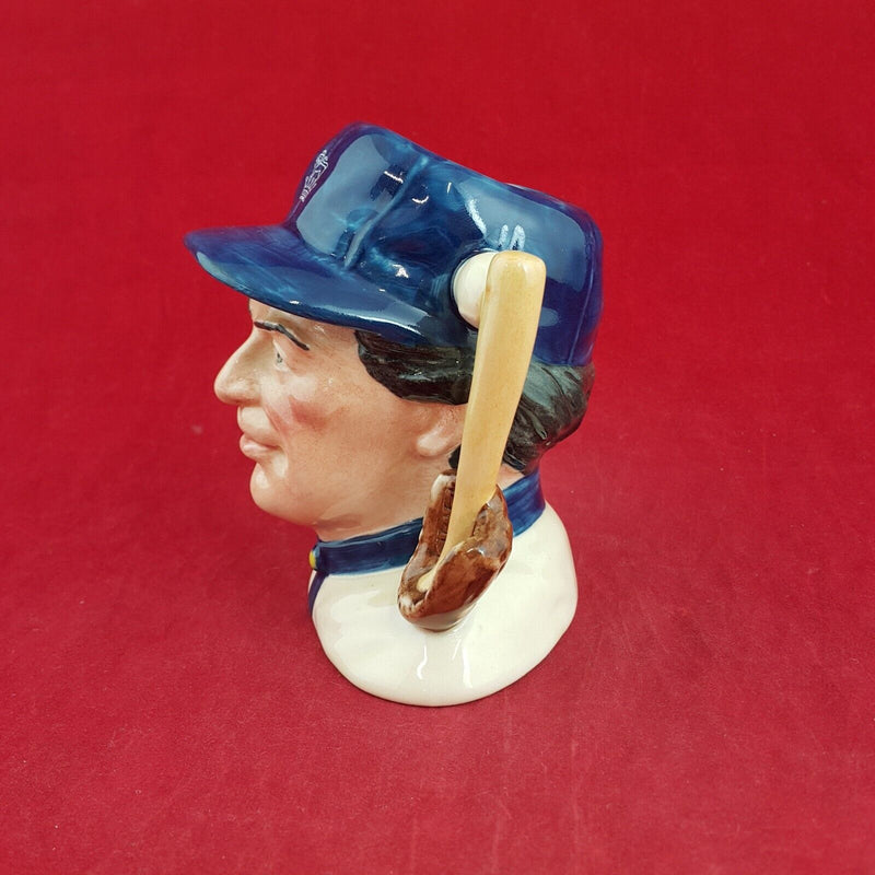 Royal Doulton Small Character Jug D6878 - The Baseball Player - 7192 RD