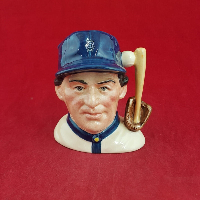 Royal Doulton Small Character Jug D6878 - The Baseball Player - 7192 RD