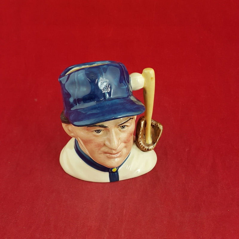 Royal Doulton Small Character Jug D6878 - The Baseball Player - 7192 RD