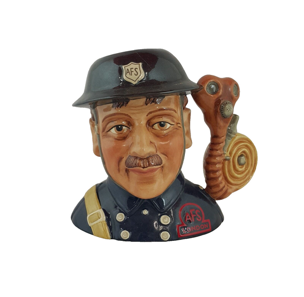 Royal Doulton Character Jug D7215 - Fireman  (Damaged) - 7363 RD