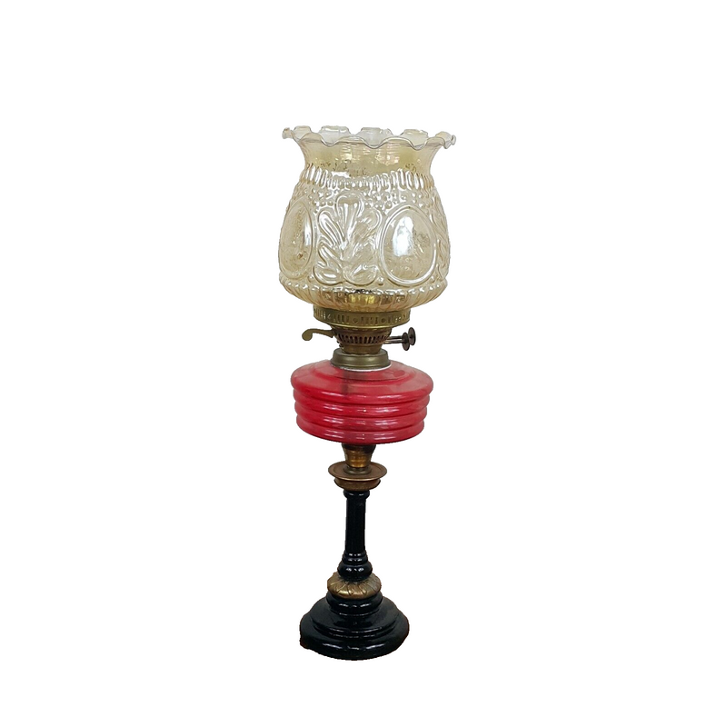 Victorian Glass Oil Lamp - 8789 O/A