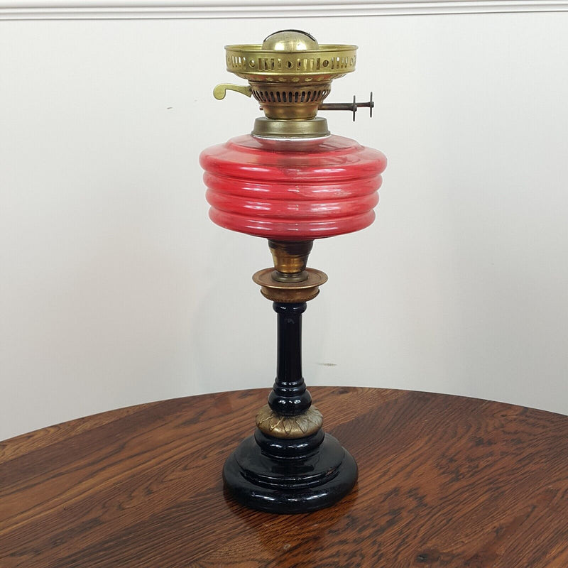 Victorian Glass Oil Lamp - 8789 O/A