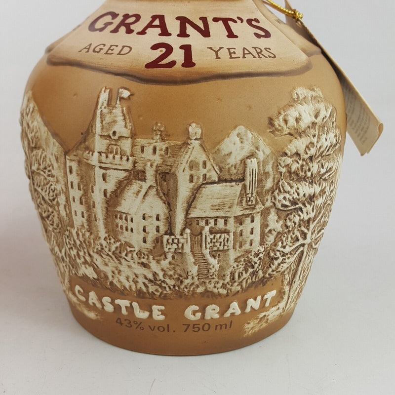 Royal Doulton Grant's 21 Year Old Castle Decanter 1980s (Empty) - 7529 RD