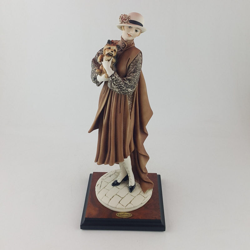 Giuseppe Armani Florence Figurine Young Lady with Yorkshire CoA Boxed - 7629 OA