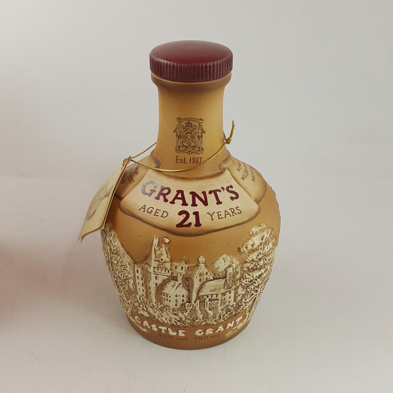 Royal Doulton Grant's 21 Year Old Castle Decanter 1980s (Empty) - 7529 RD