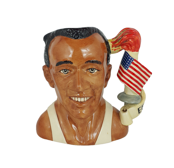 Royal Doulton Toby Jug Large - Jesse Owens D7019 (Boxed) - 453 RD