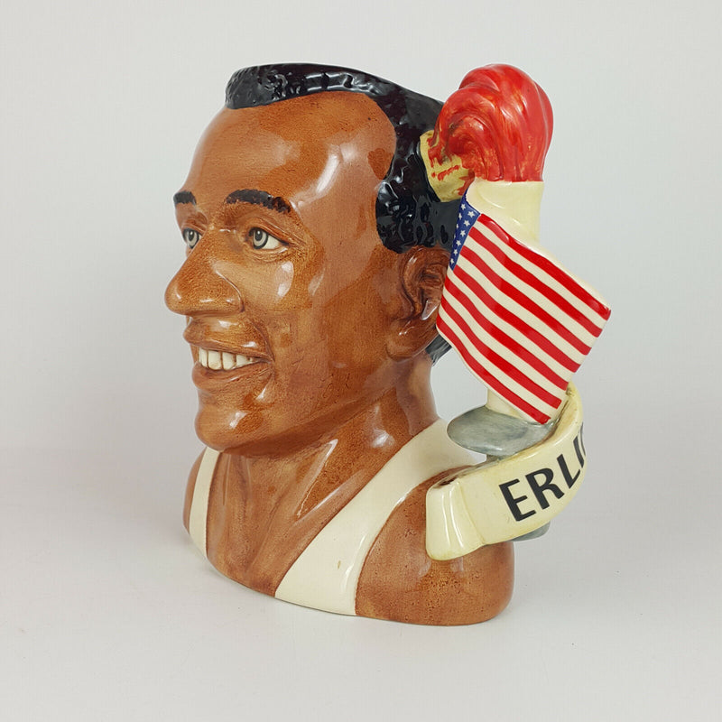 Royal Doulton Toby Jug Large - Jesse Owens D7019 (Boxed) - 453 RD