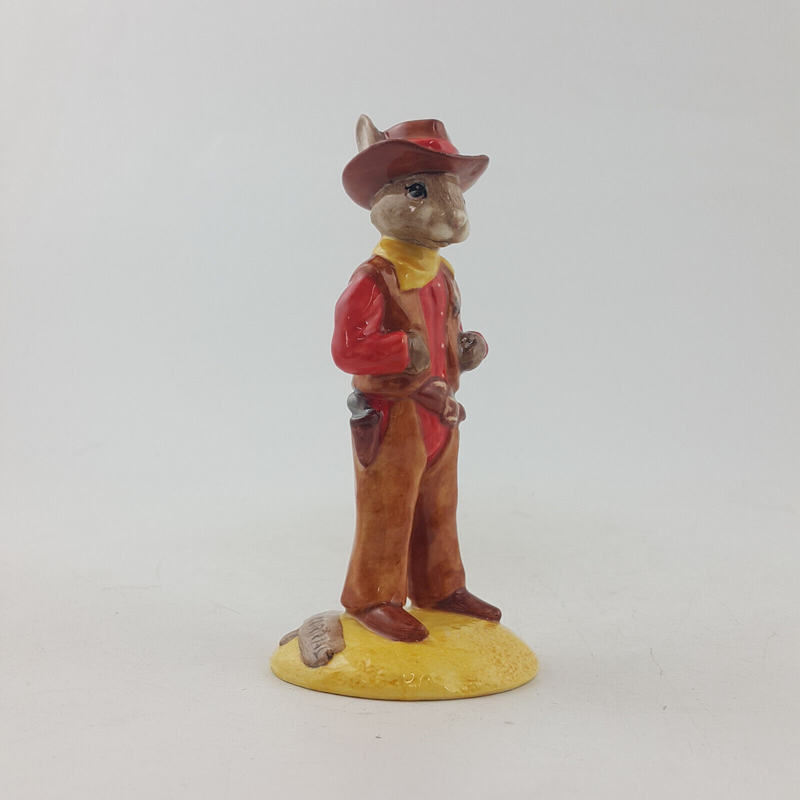 Royal Doulton Bunnykins Figurine - Special Edition Cowboy DB201 (Boxed & CoA)