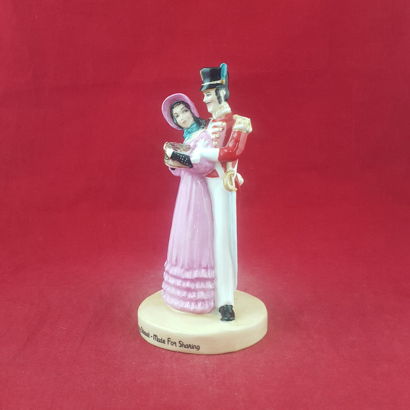 Royal Doulton Advertising Character - Quality Street Couple MCL13 (boxed/CoA) -