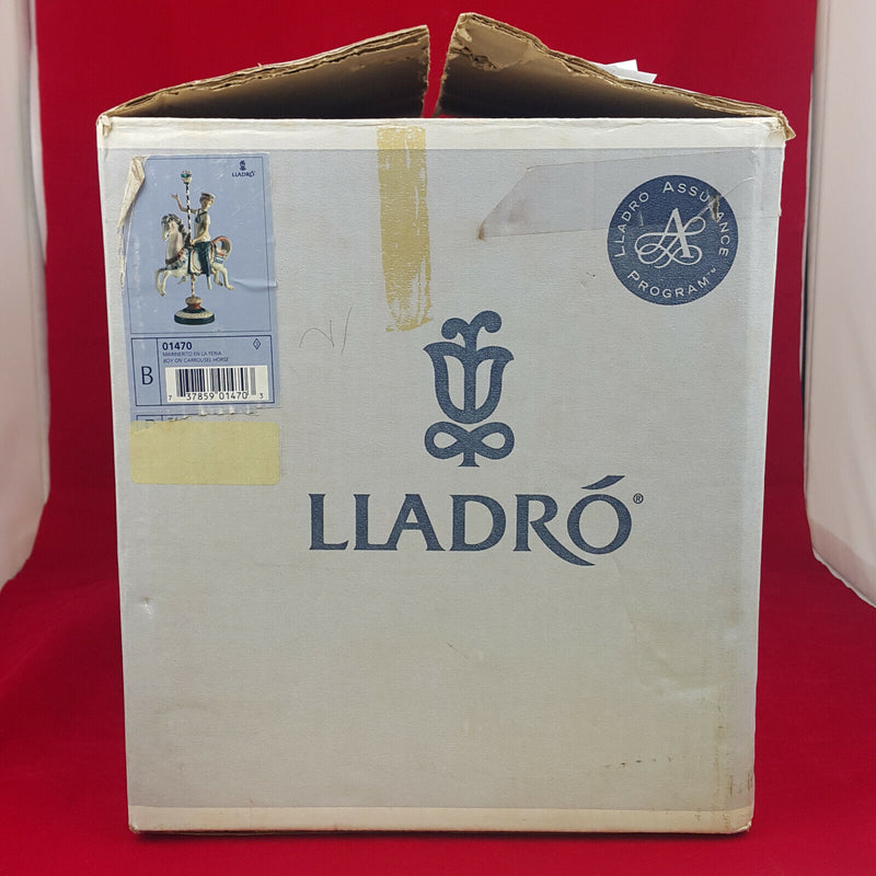 Lladro Figurine 1470 Boy on Carrousel Horse - Boxed