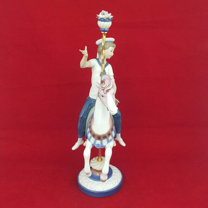 Lladro Figurine 1470 Boy on Carrousel Horse - Boxed