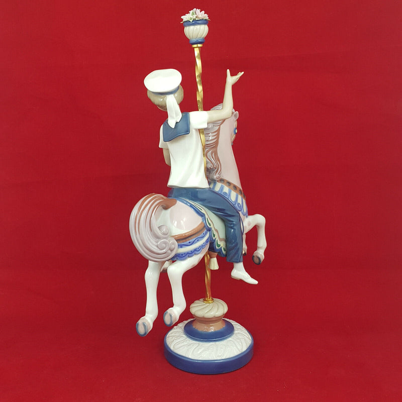 Lladro Figurine 1470 Boy on Carrousel Horse - Boxed