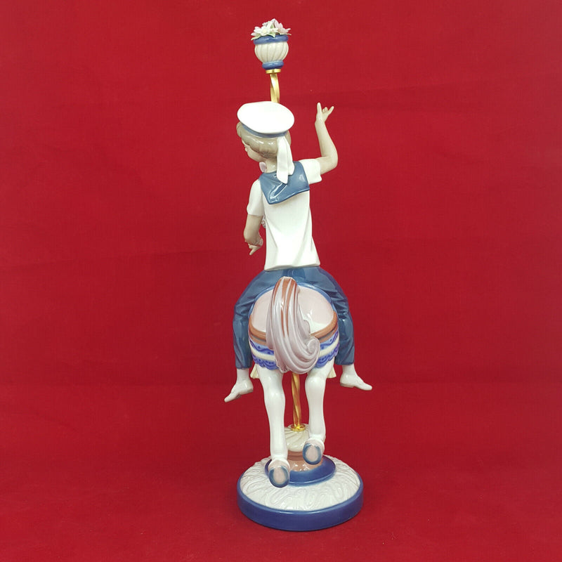 Lladro Figurine 1470 Boy on Carrousel Horse - Boxed