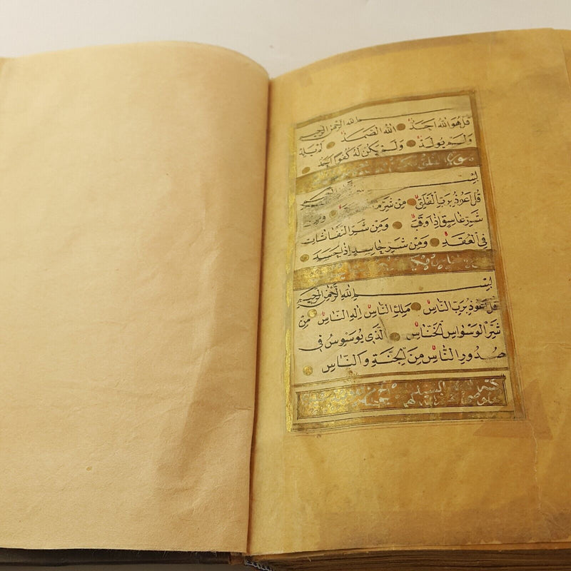 Complete Quran Manuscript Handwritten 1271 Hijri Antique Calligraphy (Ottoman) H