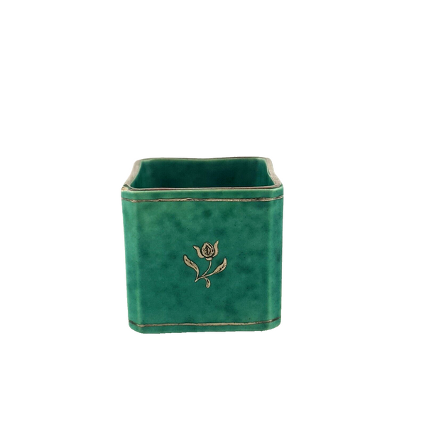 Gustavberg Argenta Small Square Pot by Wilhelm Kage - 7030 OA