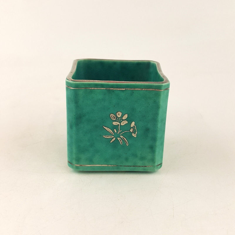 Gustavberg Argenta Small Square Pot by Wilhelm Kage - 7030 OA