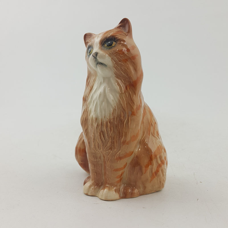 Royal Doulton Animals - Seated Ginger Persian Cat DA194 - RD 3613