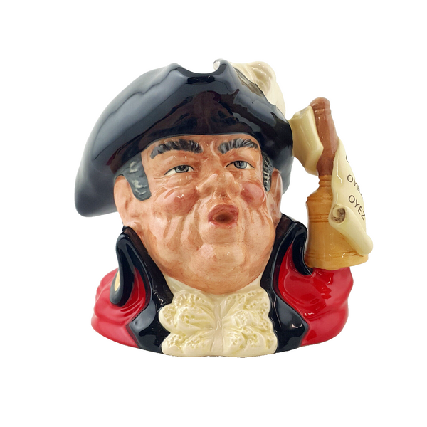 Royal Doulton Character Jug Large - Town Crier Scroll Handle D6895 – RD 1957