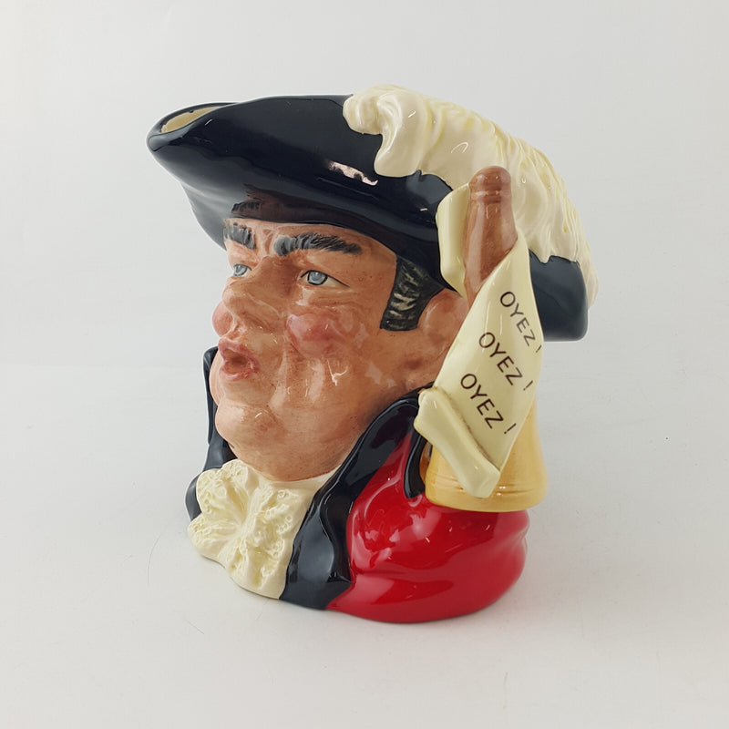 Royal Doulton Character Jug Large - Town Crier Scroll Handle D6895 – RD 1957