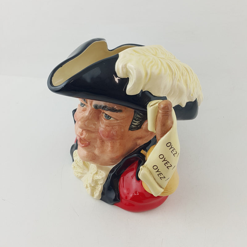 Royal Doulton Character Jug Large - Town Crier Scroll Handle D6895 – RD 1957