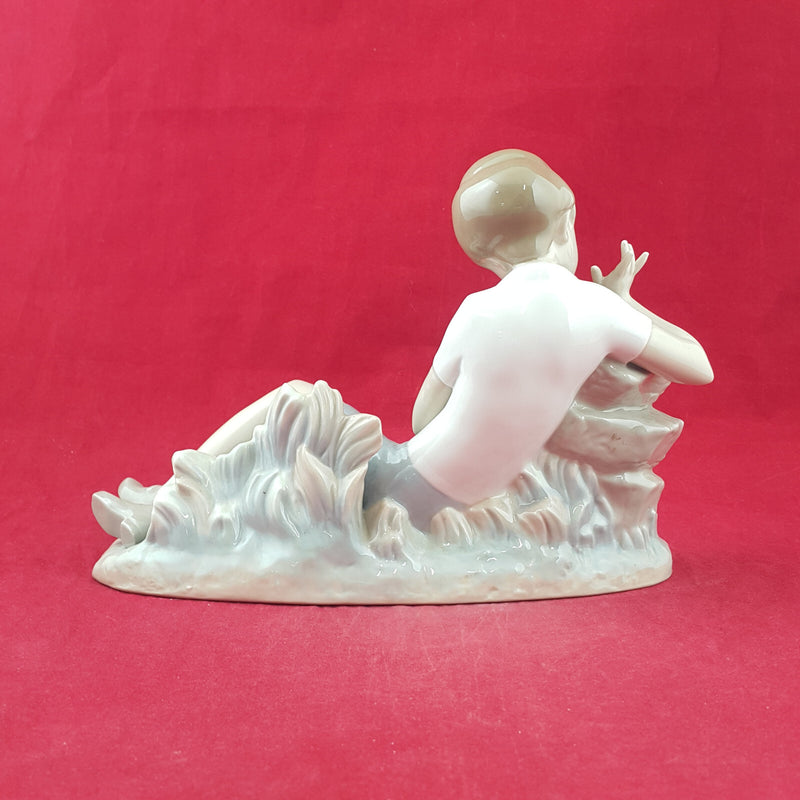 Lladro Figurine - Pleasant Encounter | Boy With A Bird 4858 - L/N 3622