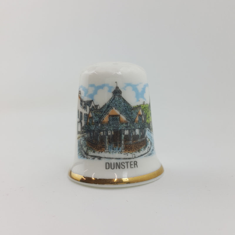 48 x Vintage Decorative Bone China England Thimbles In Wooden Stand - OP 2666