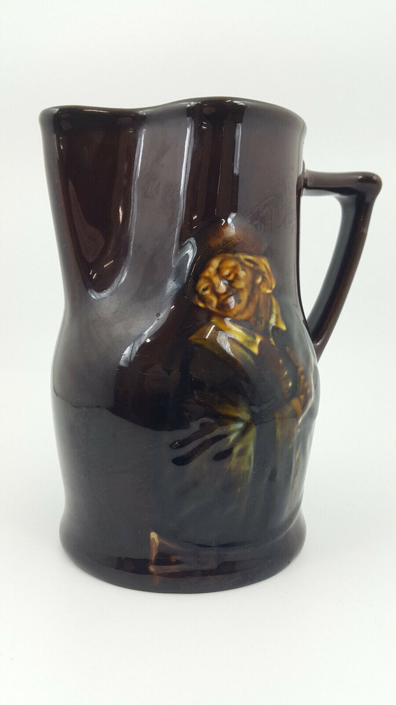 Royal Doulton Kingsware Jug 1920 Motto - Cracked/Restored