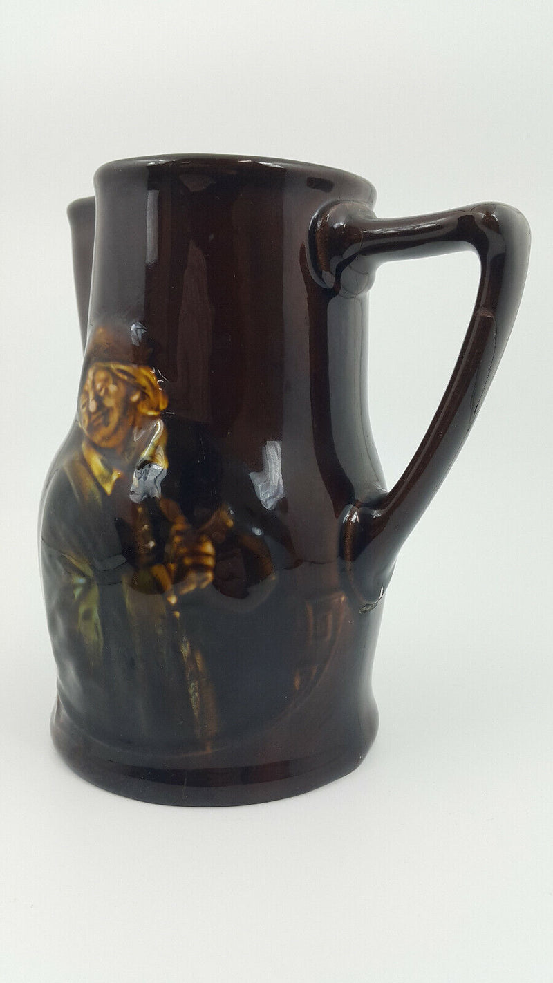Royal Doulton Kingsware Jug 1920 Motto - Cracked/Restored