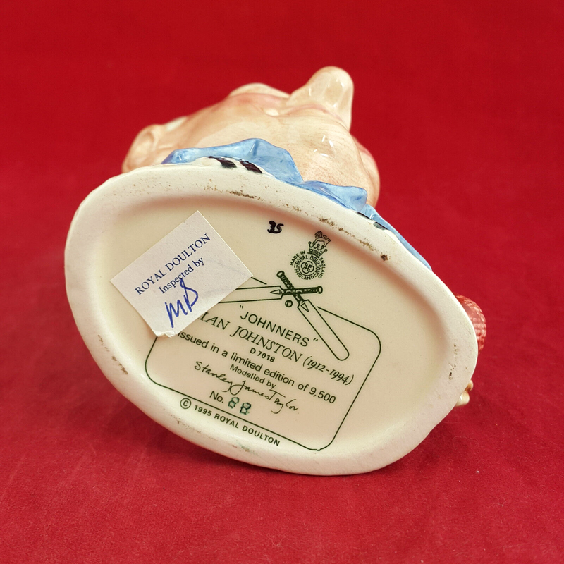 Royal Doulton Character Jug Small - Johnners Brian Johnston D7018 – RD 2128