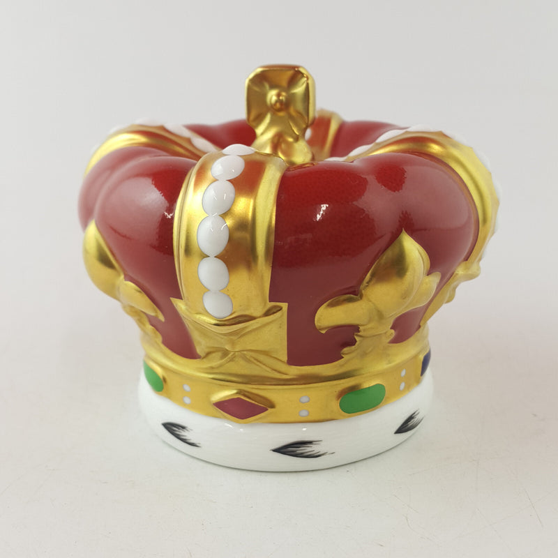 Royal Crown Derby - Queen Elizabeth Golden Jubilee Crown Gold Stopper - RCD 2799