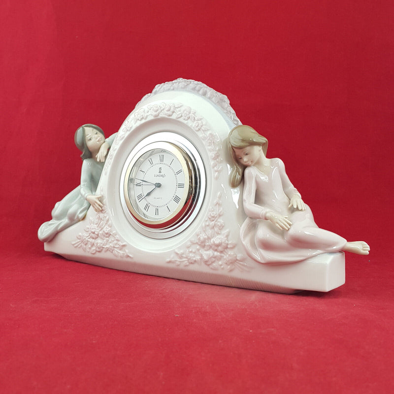 Lladro Two Sisters Clock 5776
