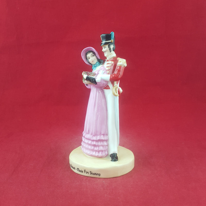 Royal Doulton Advertising Character - Quality Street Couple MCL13 (boxed/CoA) -