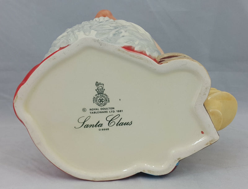 Royal Doulton Character Jug Santa Claus D6668 with Doll & Drum Large