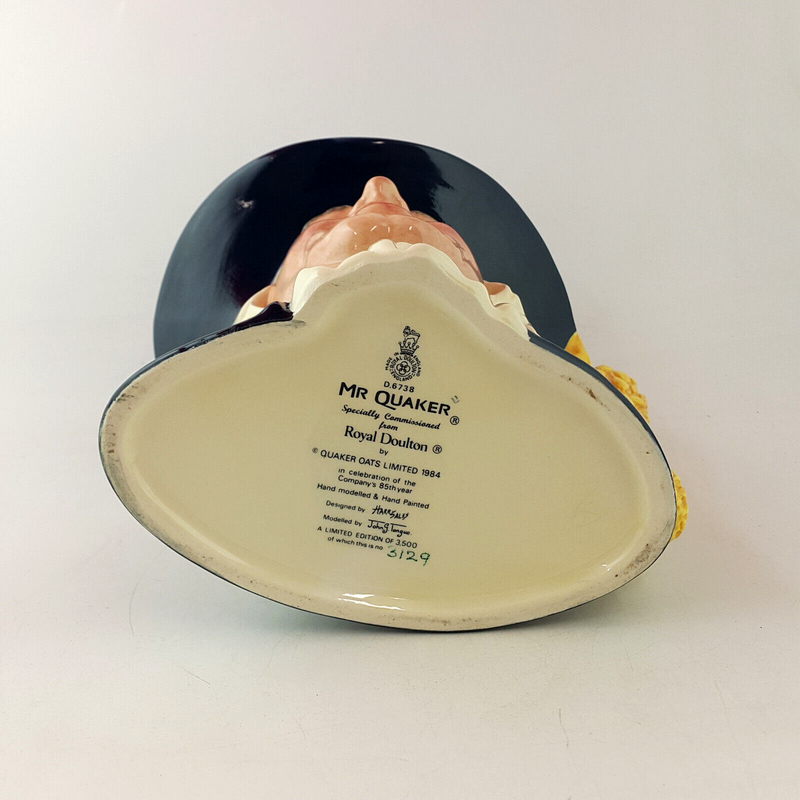 Royal Doulton Character Jug Large - Mr Quaker D6738 – RD 1892