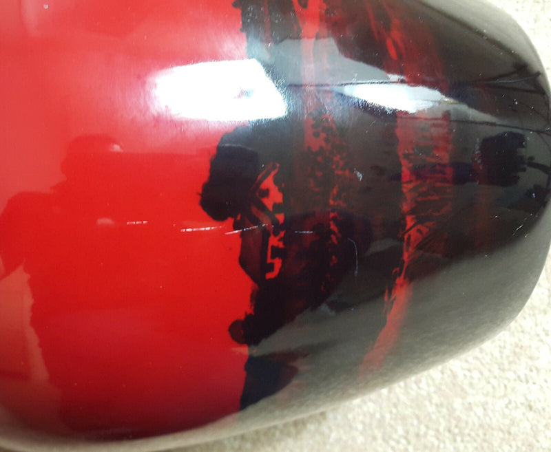 Royal Doulton Flambe Vase - Decorated with Landscapes - Scratches