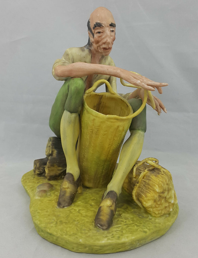 Coalport Figurine Basket Maker Limited Edition 150/1000