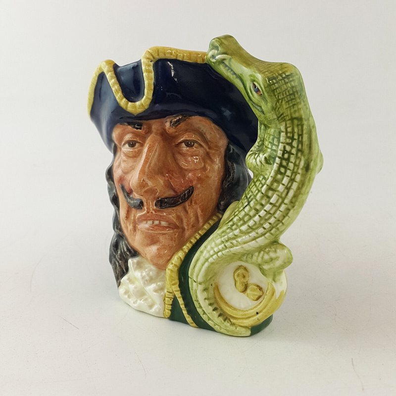 Royal Doulton Character Jug Small - Capt Hook Old D6601 – RD 1904