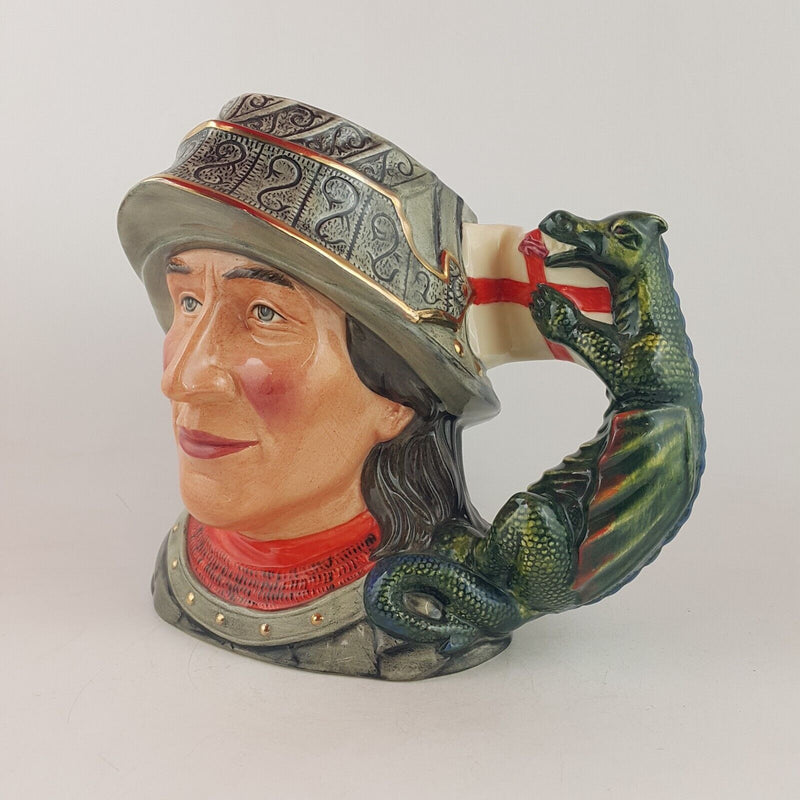 Royal Doulton Large Character Jug D7129 St George - 7502 RD