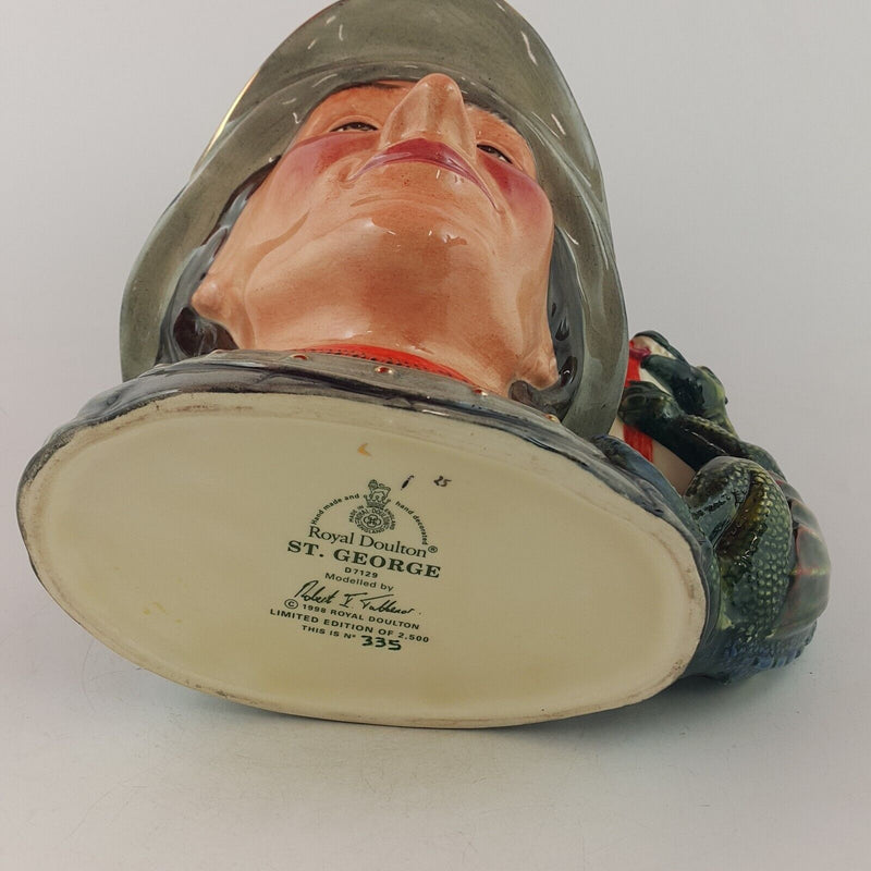 Royal Doulton Large Character Jug D7129 St George - 7502 RD