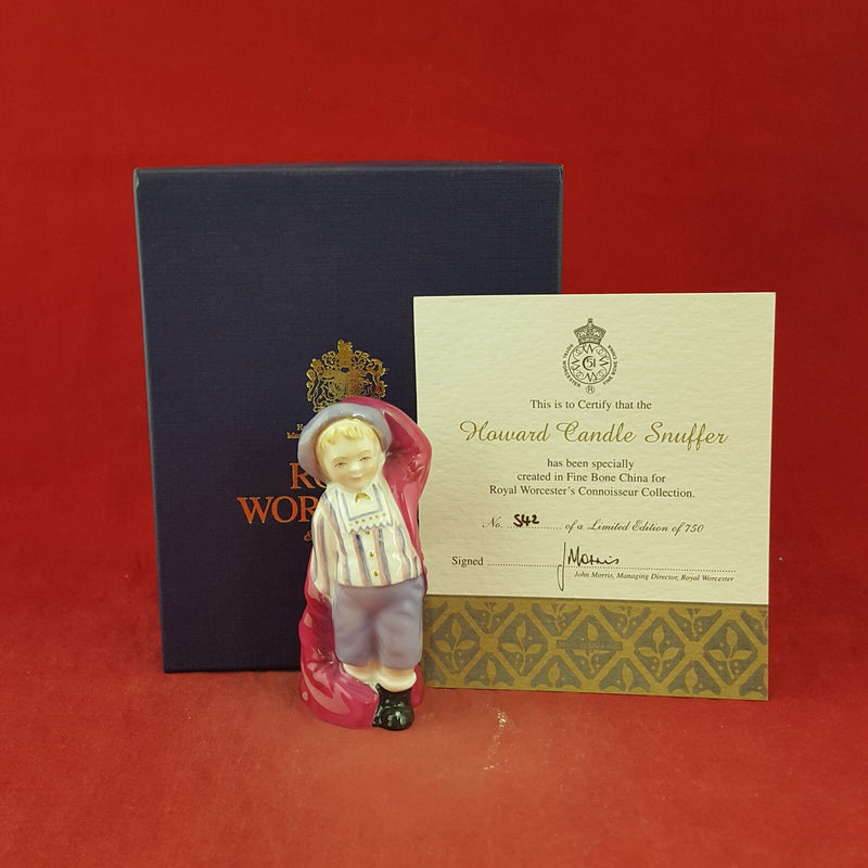 Royal Worcester Candle Snuffer Howard COA Boxed -