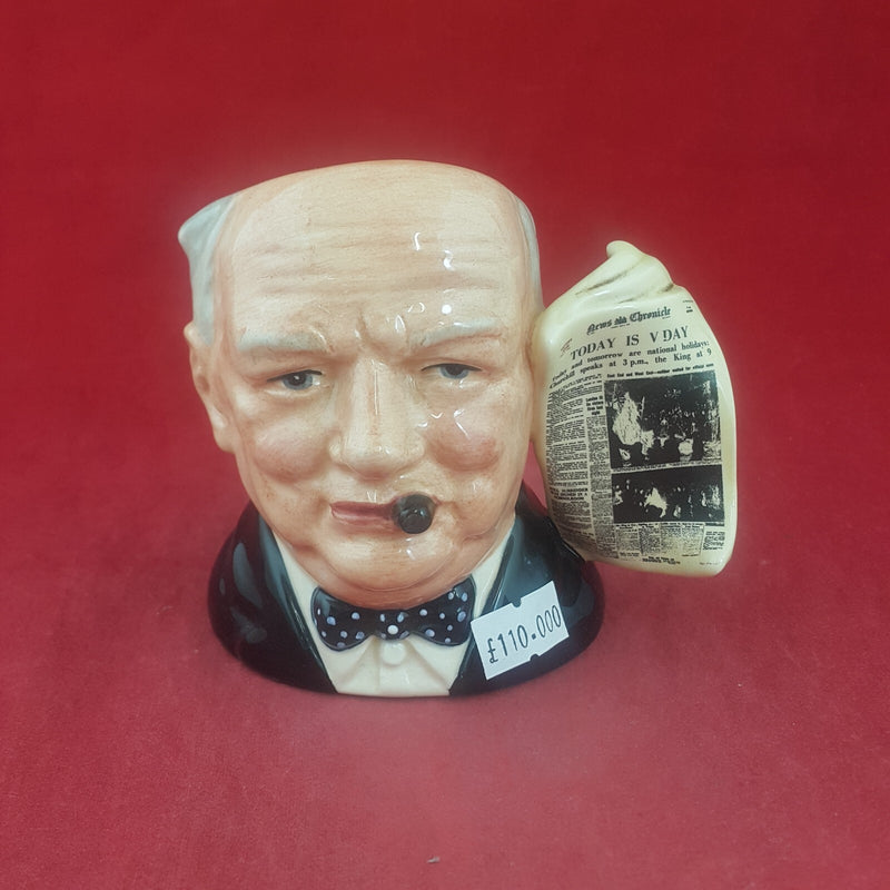 Royal Doulton Character Jug D6934 Winston Churchill - RD