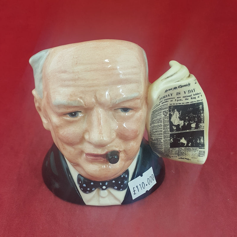 Royal Doulton Character Jug D6934 Winston Churchill - RD