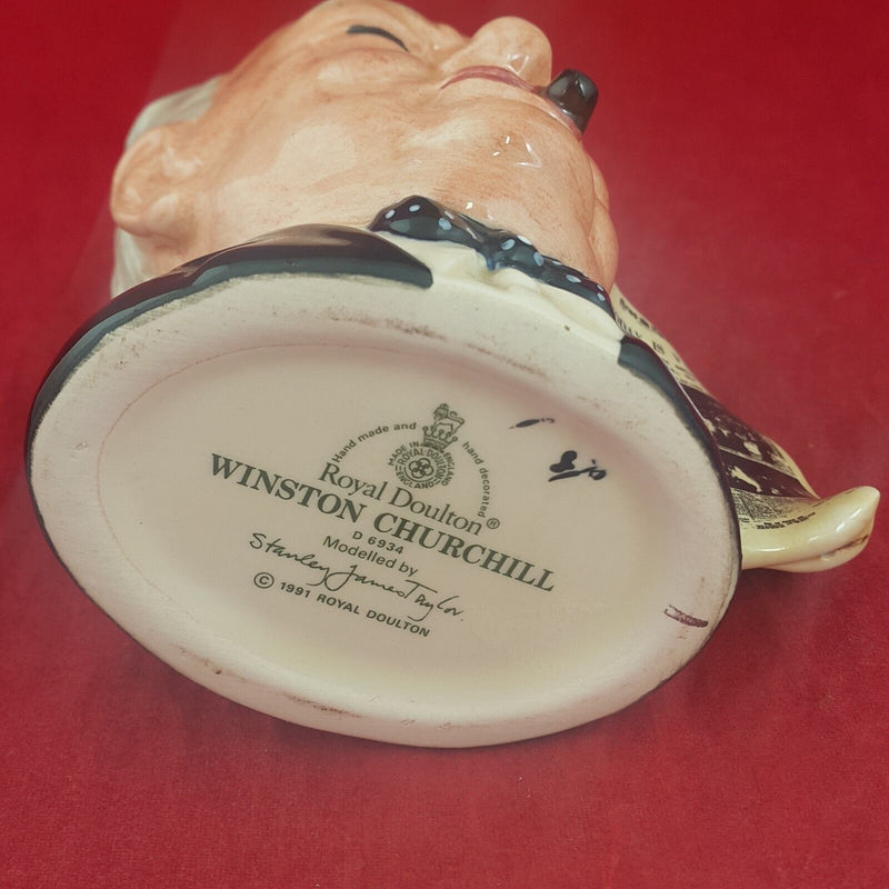 Royal Doulton Character Jug D6934 Winston Churchill - RD