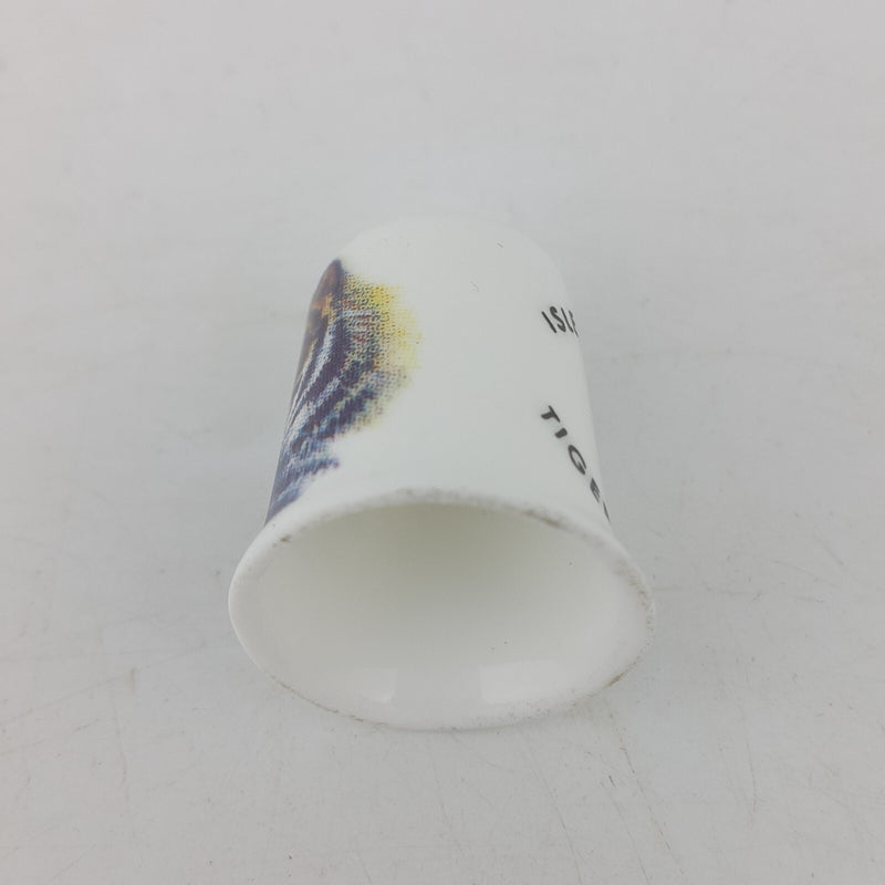 24 x Vintage Decorative Bone China Thimbles In Wooden Stand - 7903 OA