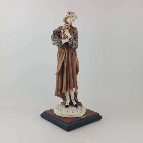 Giuseppe Armani Florence Figurine Young Lady with Yorkshire CoA Boxed - 7629 OA